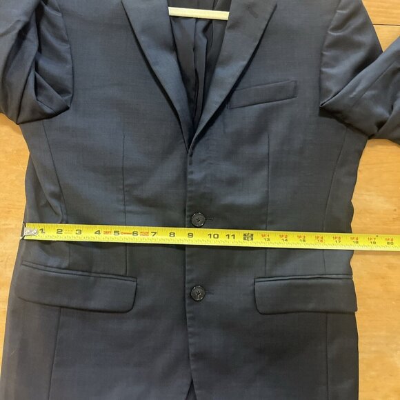 Jos. A. Bank Travelers Collection Tailored Fit Wool Blue Gray Blazer Jacket 38S - Picture 6 of 15